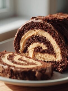 Peanut Butter Swirl Cake Roll