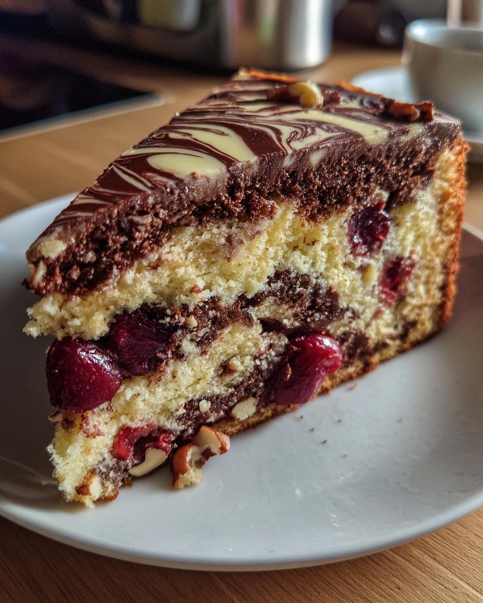 Donauwelle Cake for Christmas - detail 1