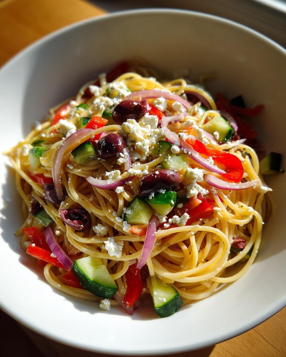 Greek Spaghetti Salad - detail 1