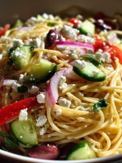 Greek Spaghetti Salad