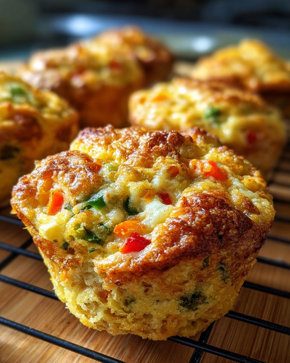 Healthy Egg and Vegetable Muffins - detail 4