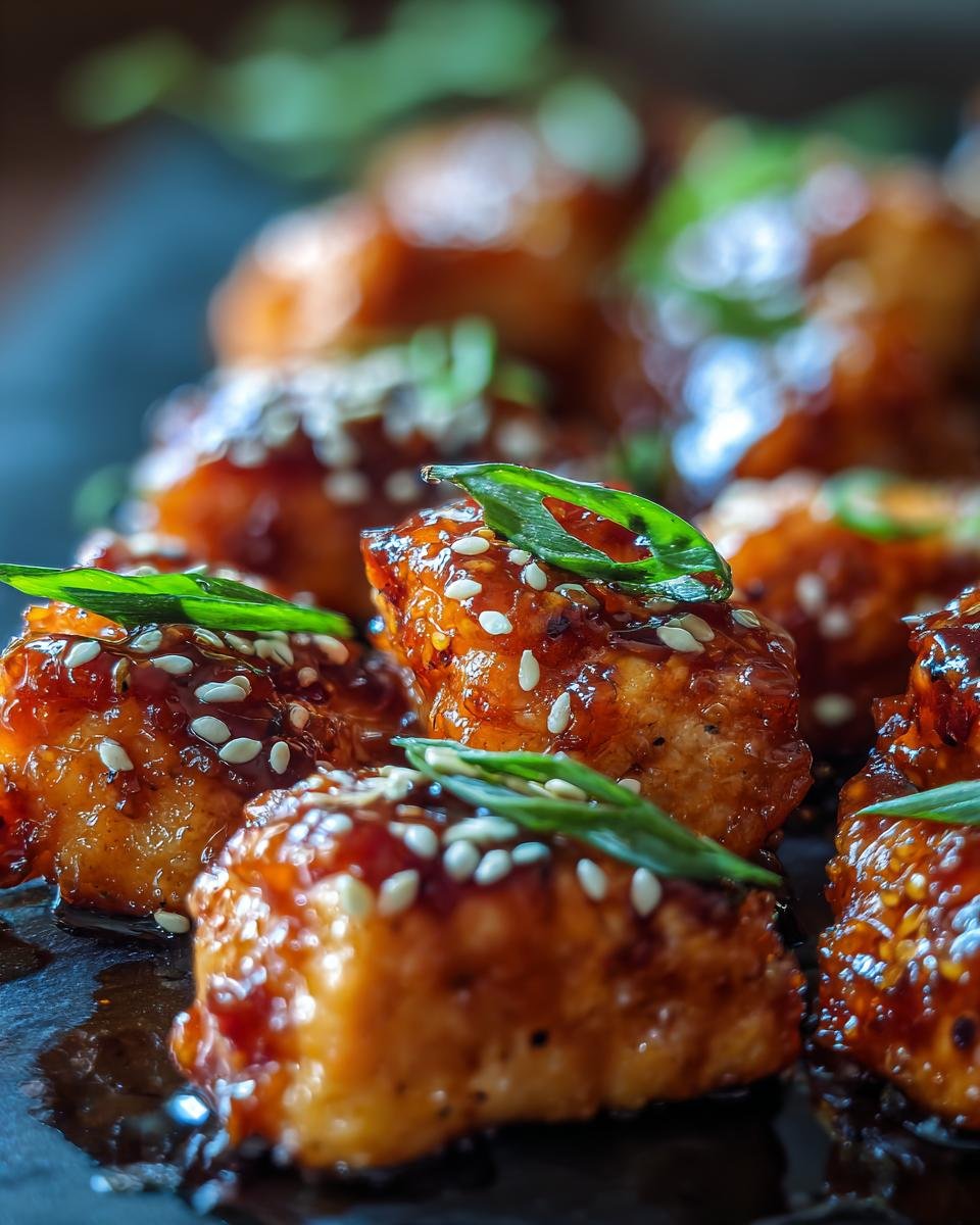Honey Garlic Glazed Salmon Bites for Christmas - detail 1