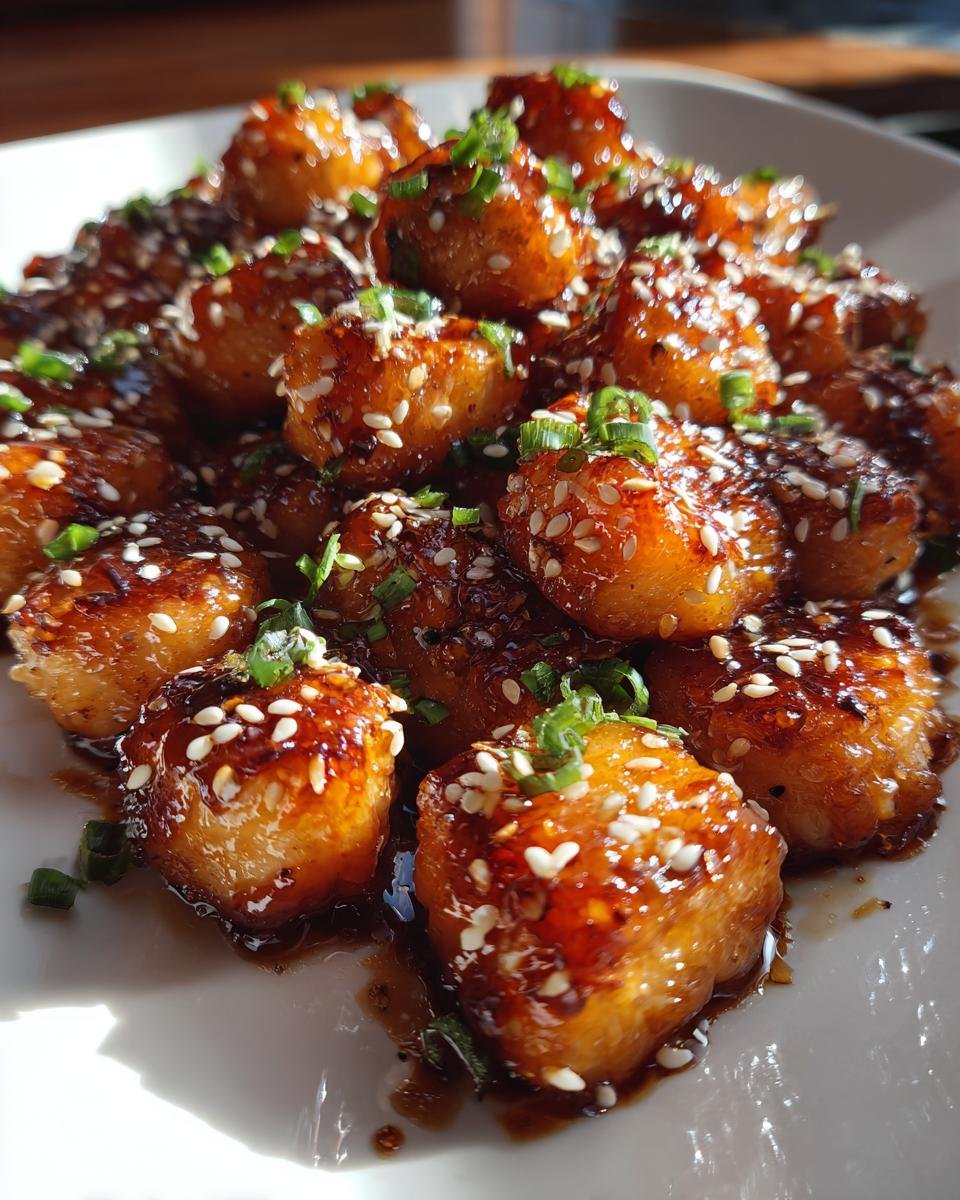 Honey Garlic Glazed Salmon Bites for Christmas - detail 3