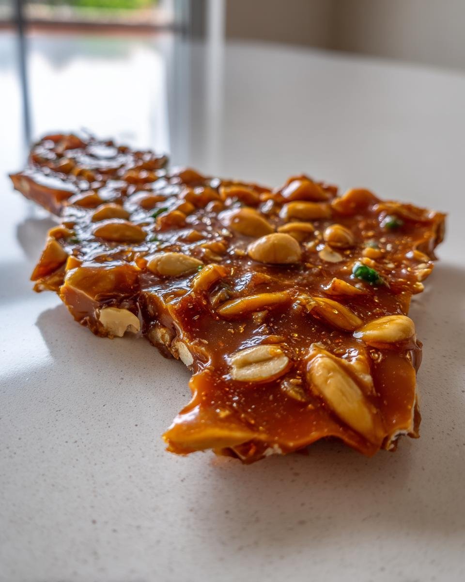 Jalapeno Peanut Brittle for Christmas - detail 2