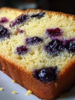 Lemon Blueberry Pound Cake