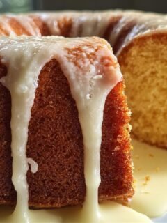Million Dollar Pound Cake with Cream Cheese Glaze