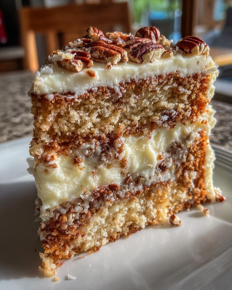 Moist Italian Cream Cake with Cream Cheese Frosting - detail 1