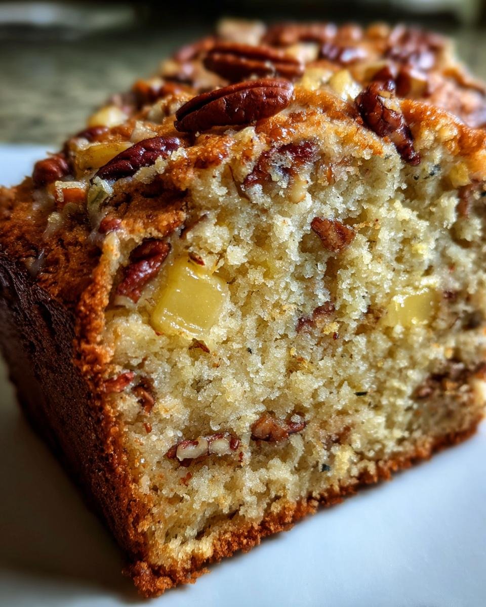 Pineapple Pecan Cream Cheese Pound Cake - detail 2
