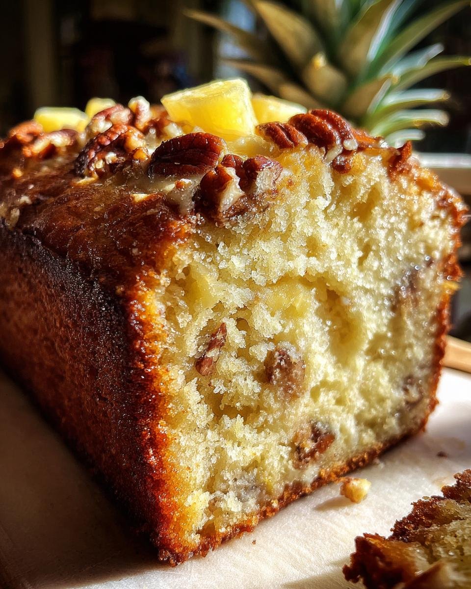 Pineapple Pecan Cream Cheese Pound Cake - detail 3