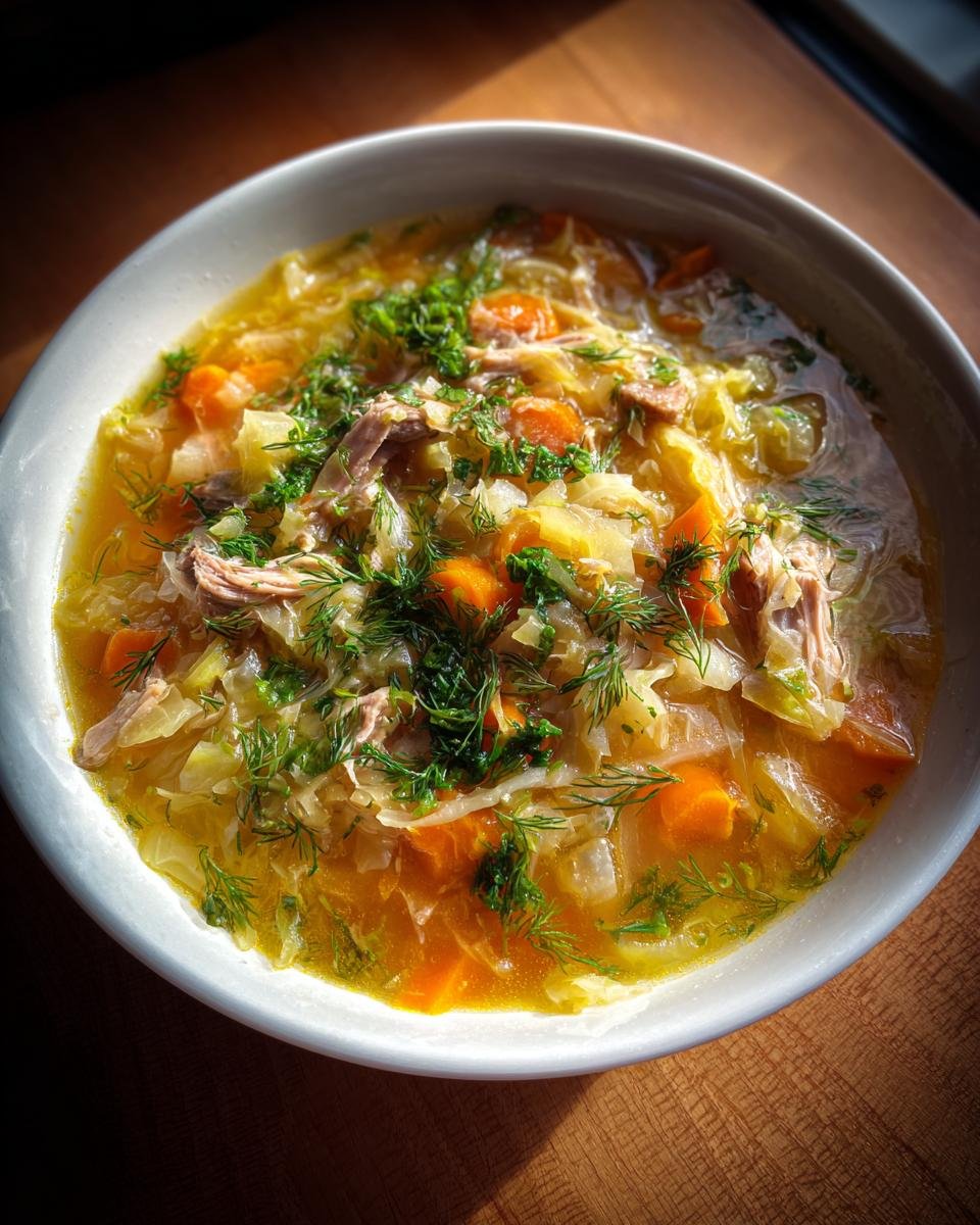 Polish Cabbage Soup (Kapusniak) - detail 1