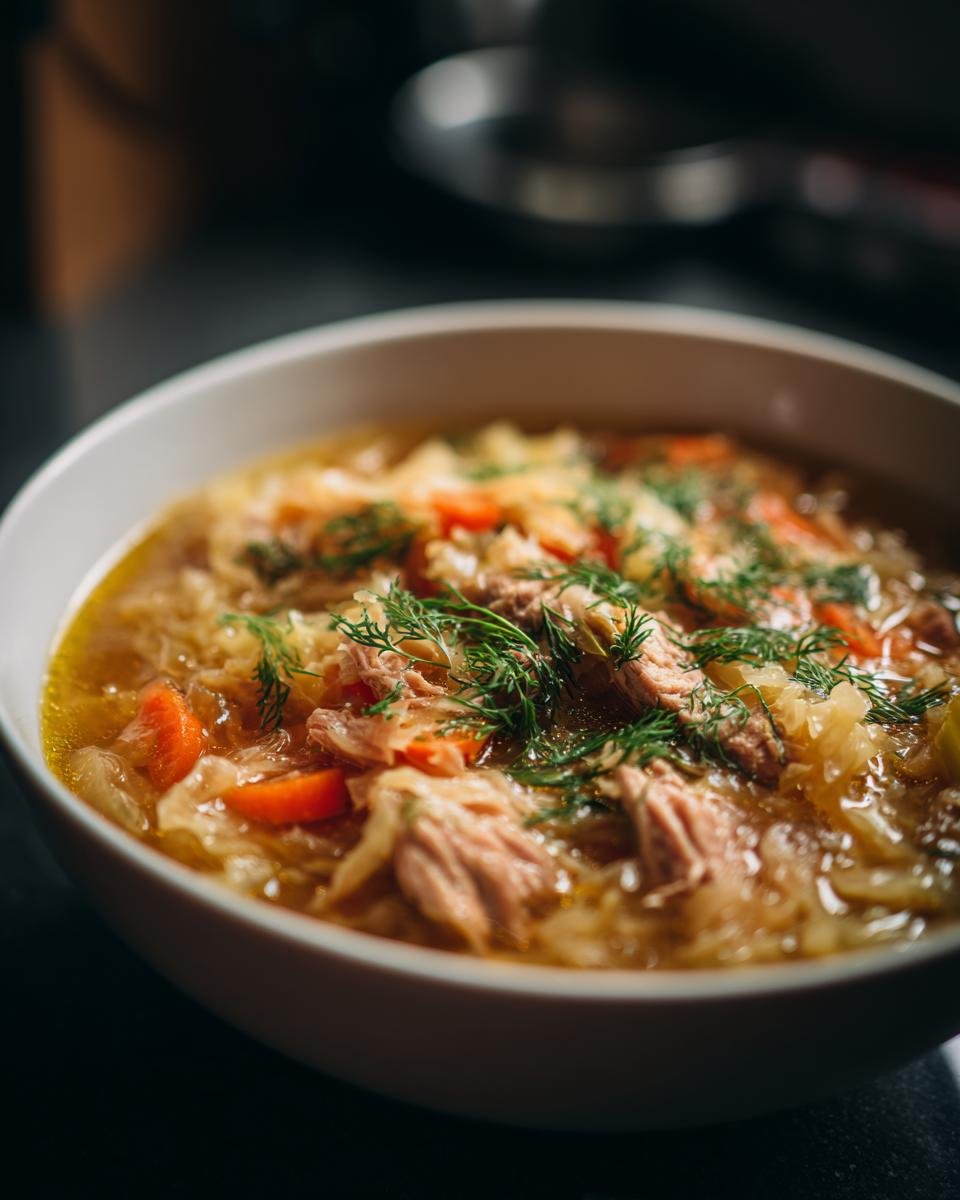 Polish Cabbage Soup (Kapusniak) - detail 2