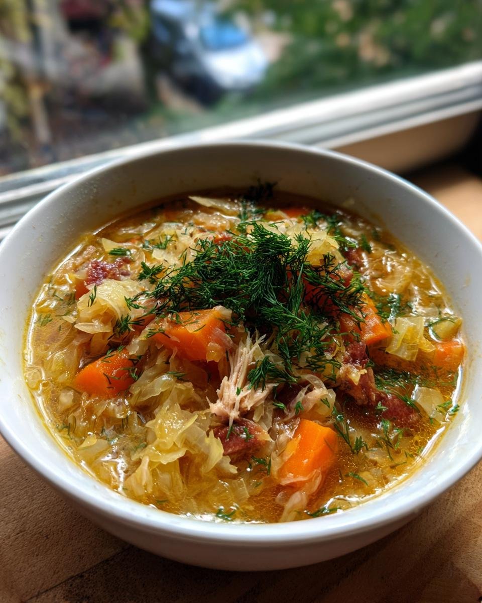 Polish Cabbage Soup (Kapusniak) - detail 4