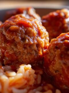 Porcupine Meatballs for Halloween