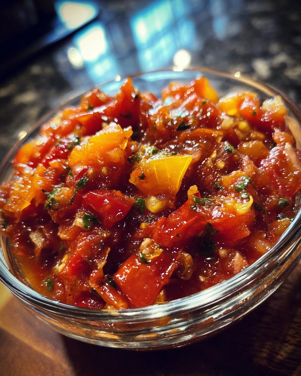 Roasted Red Salsa - detail 1