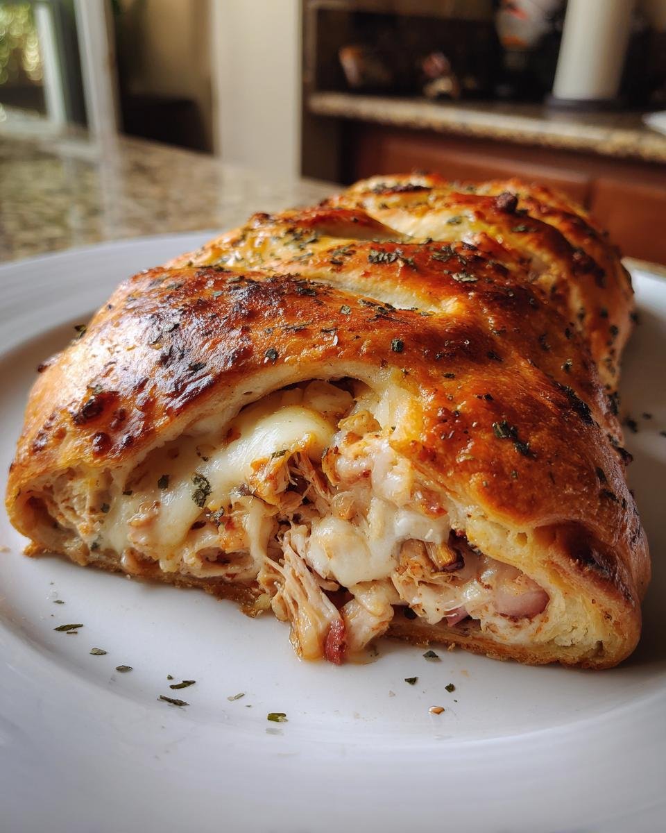 BBQ Chicken Cheese Stromboli - detail 1