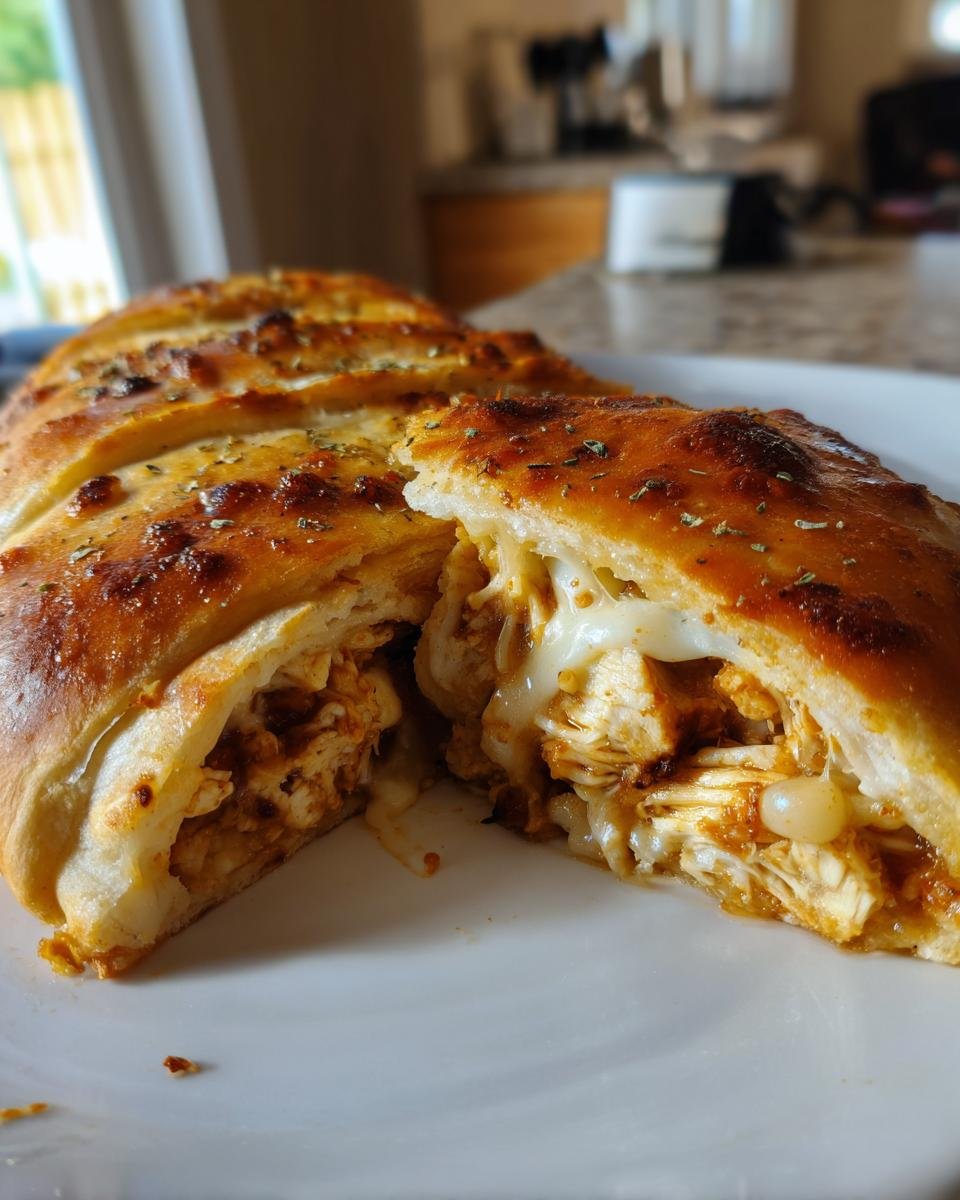 BBQ Chicken Cheese Stromboli - detail 2