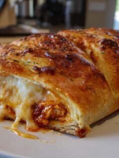 BBQ Chicken Cheese Stromboli