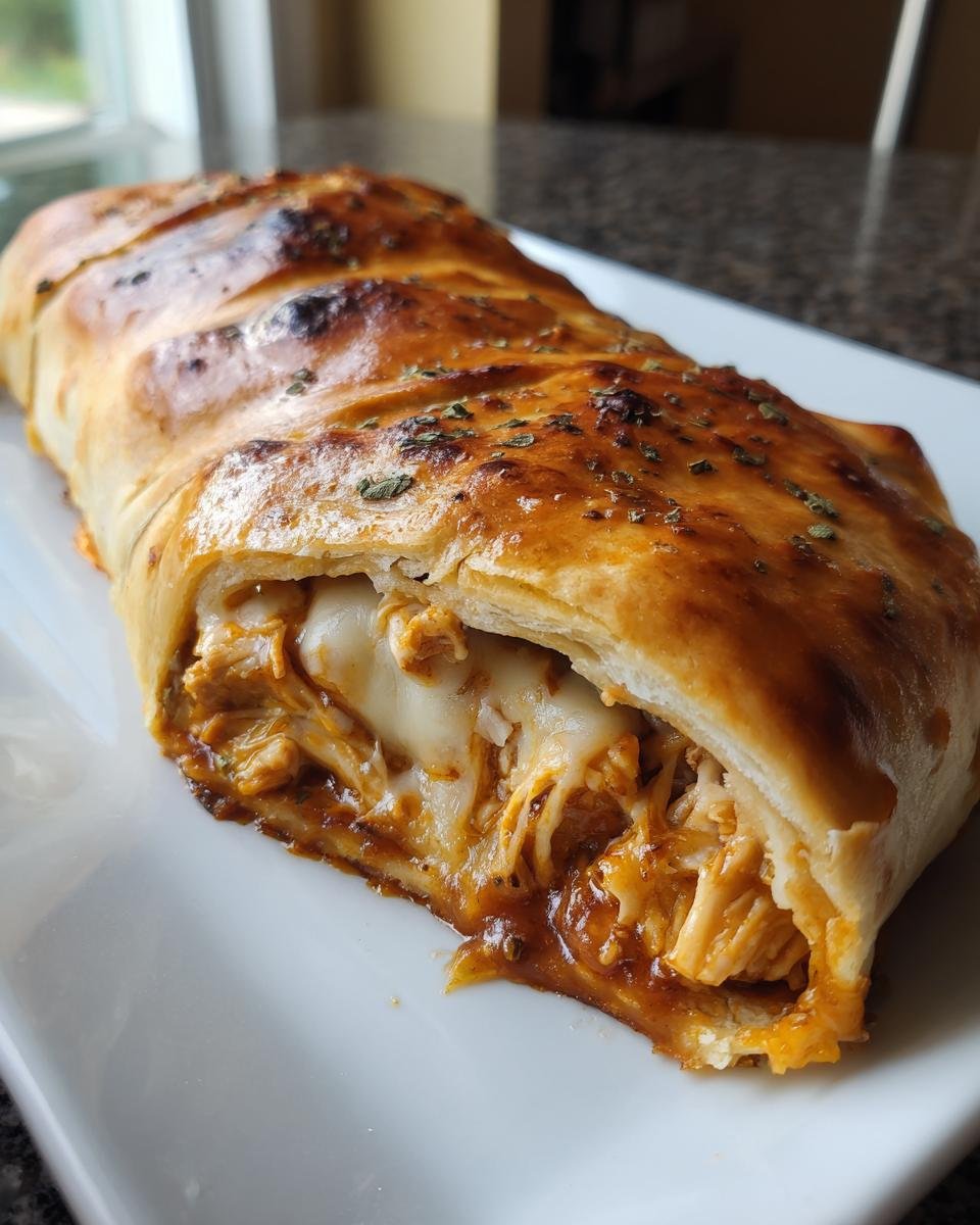 BBQ Chicken Cheese Stromboli - detail 4