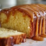 Buttermilk Sour Cream Pound Cake with Southern Caramel Icing
