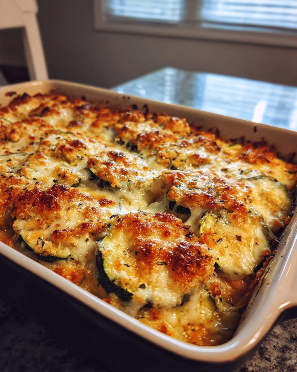 Cheesy Loaded Zucchini Bake - detail 2