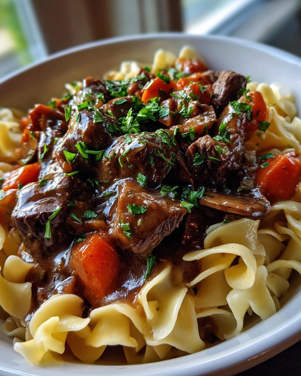 Crockpot Beef Tips and Noodles - detail 1
