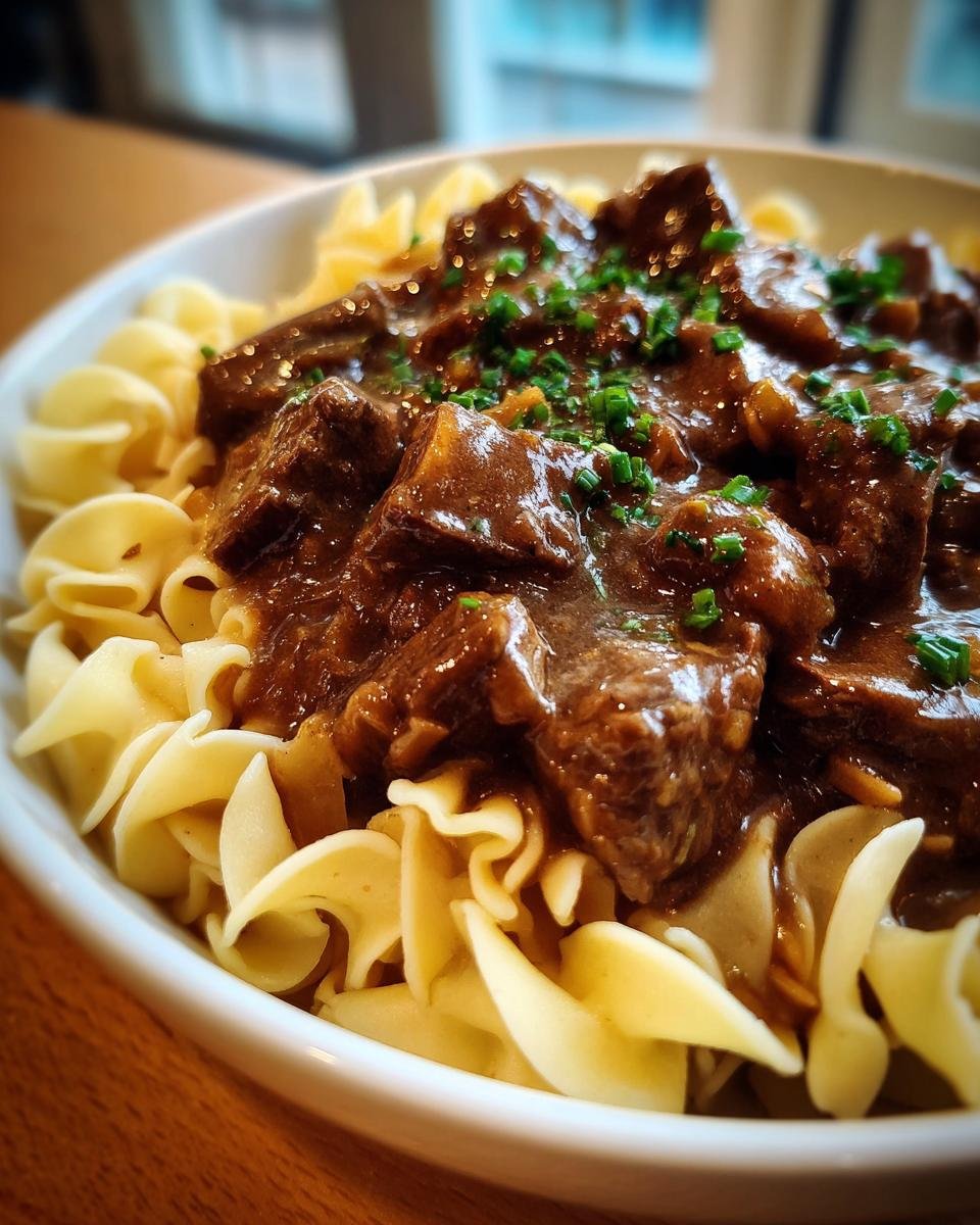 Crockpot Beef Tips and Noodles - detail 3