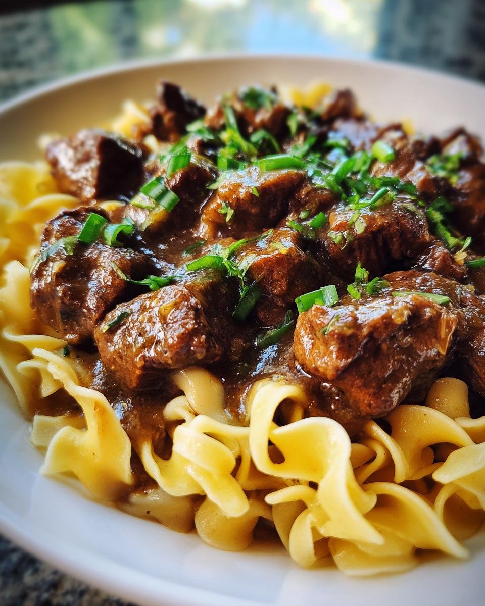 Crockpot Beef Tips and Noodles - detail 4