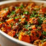 Hearty Ground Turkey and Sweet Potato Casserole