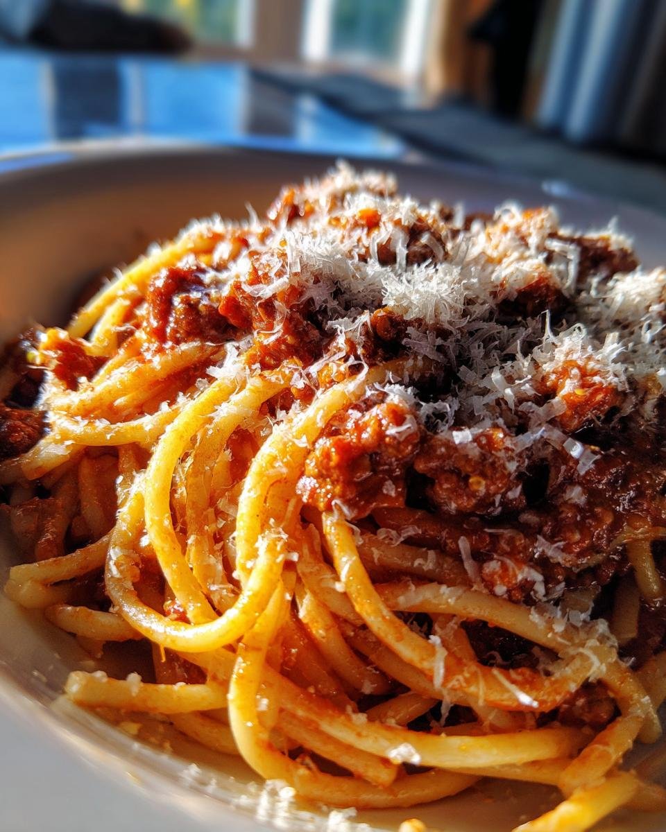 Homemade and Delicious Spaghetti Bolognese - detail 1