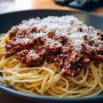 Homemade and Delicious Spaghetti Bolognese