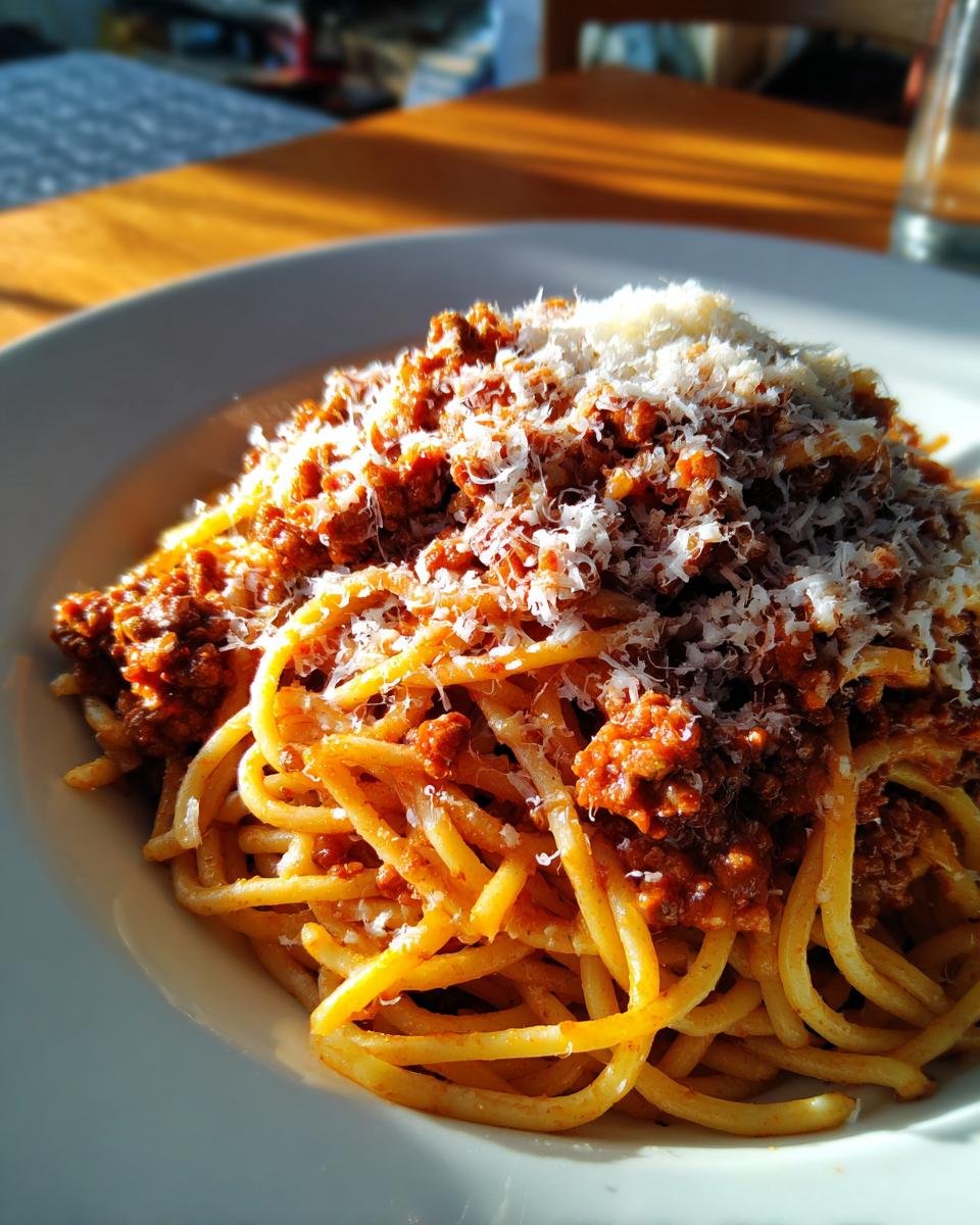 Homemade and Delicious Spaghetti Bolognese - detail 2