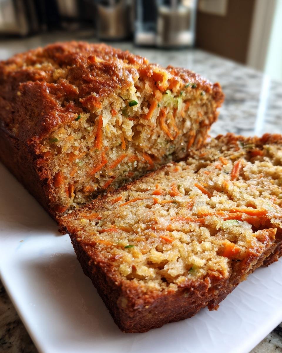 Moist Carrot Apple Zucchini Bread - detail 1