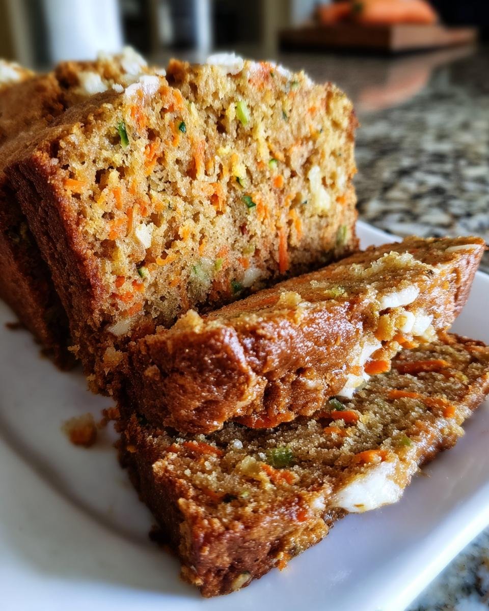 Moist Carrot Apple Zucchini Bread - detail 2
