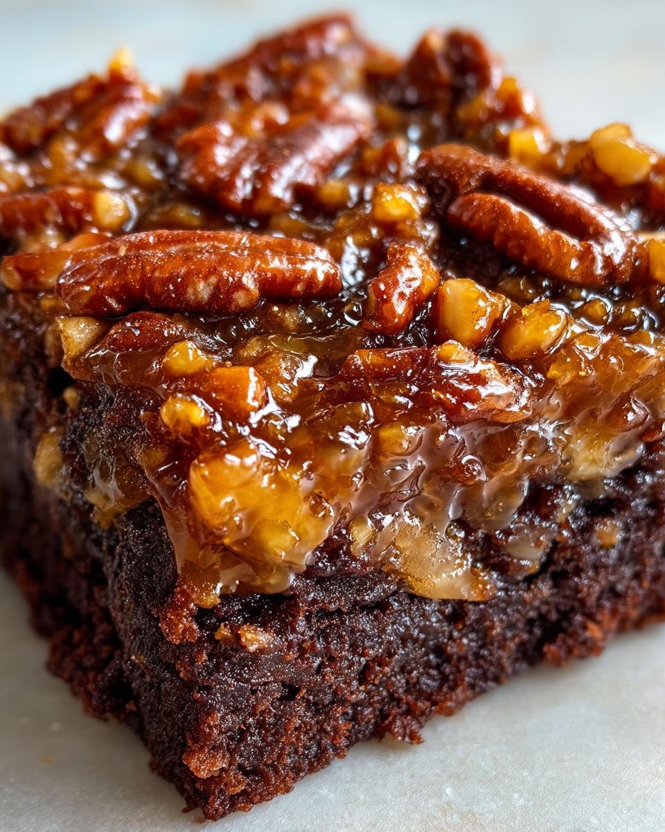 Pecan Pie Brownies - detail 1