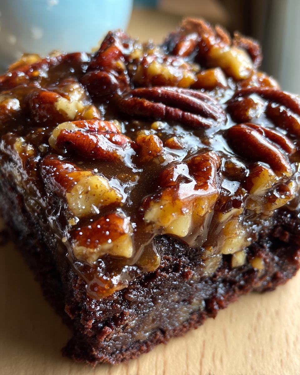 Pecan Pie Brownies - detail 2