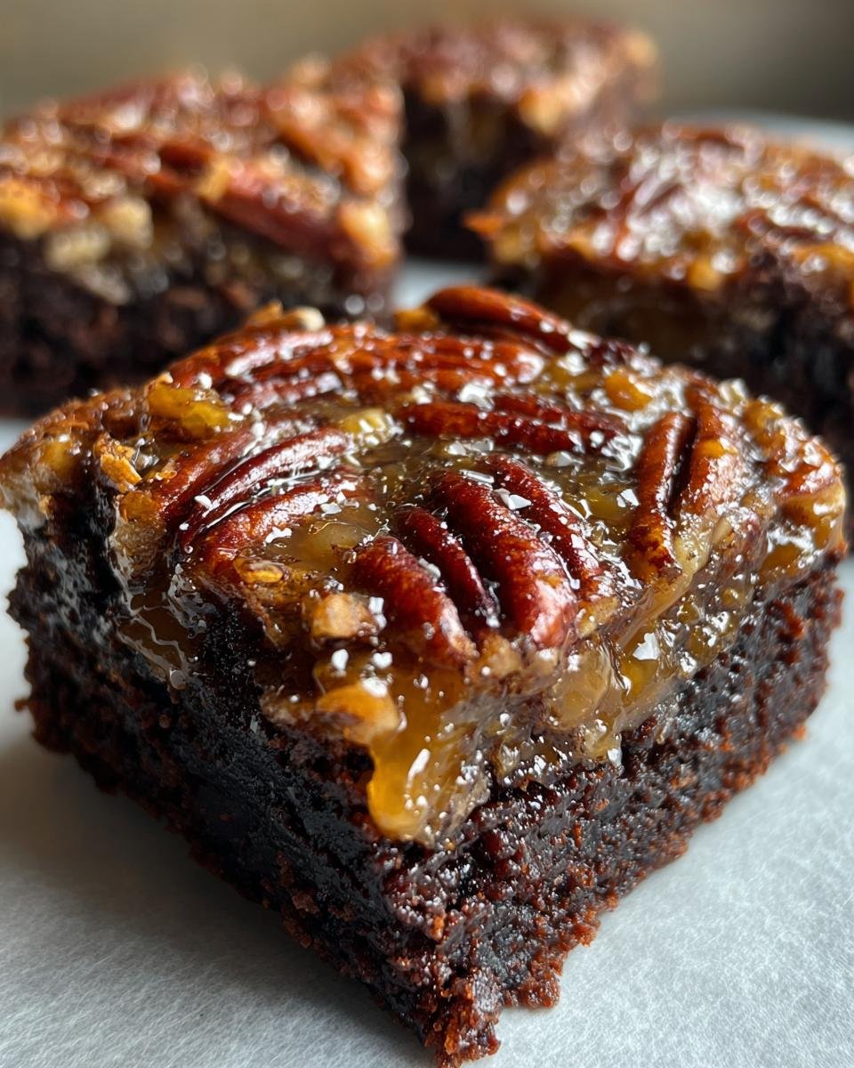 Pecan Pie Brownies - detail 3