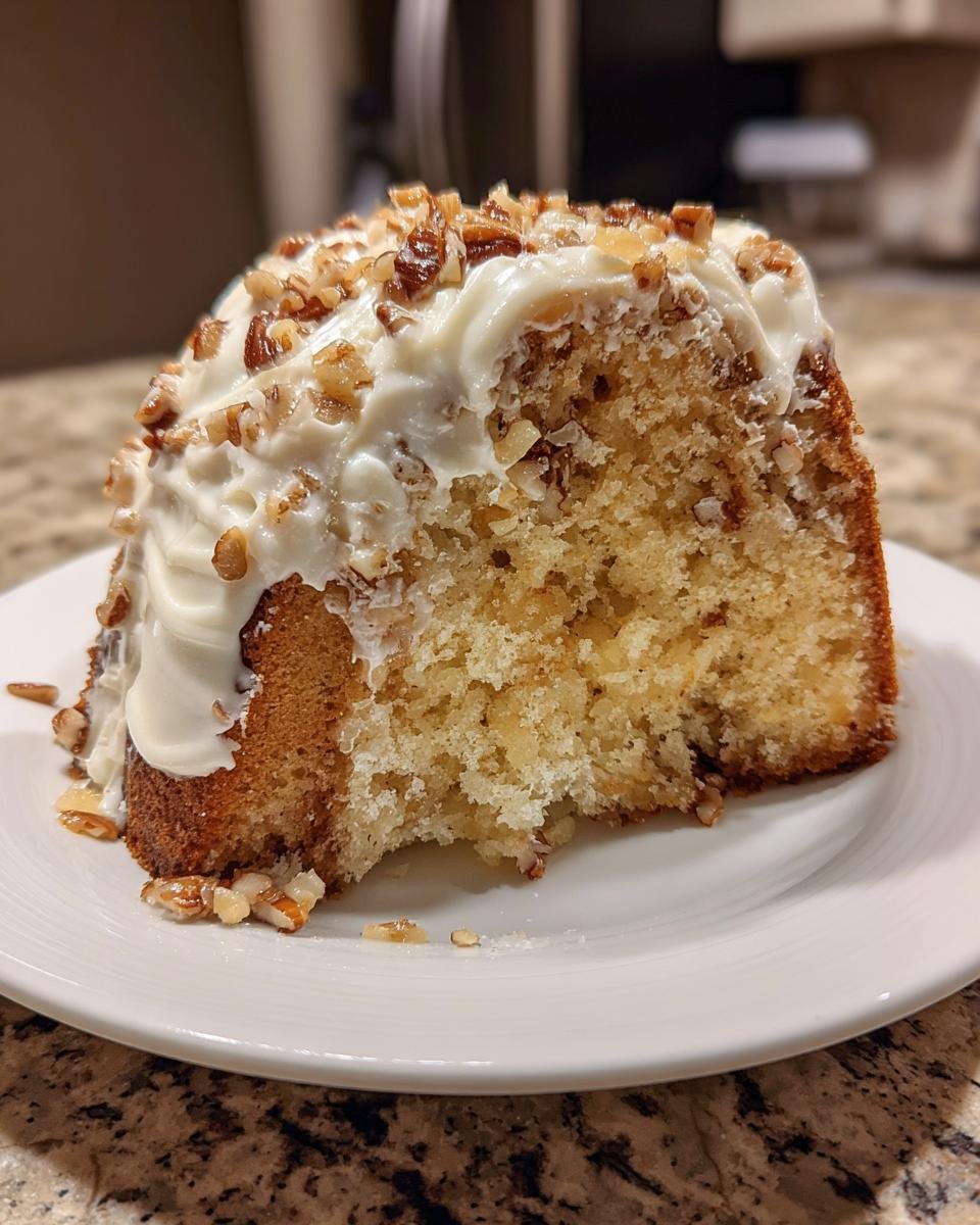 Pineapple Pecan Cream Cheese Pound Cake - detail 2