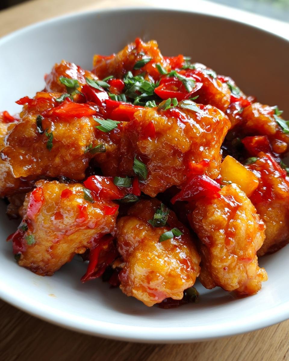 Sweet and Sour Chicken - detail 1