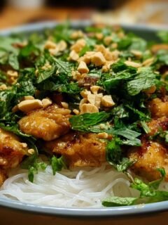 Vietnamese Noodles with Lemongrass Chicken
