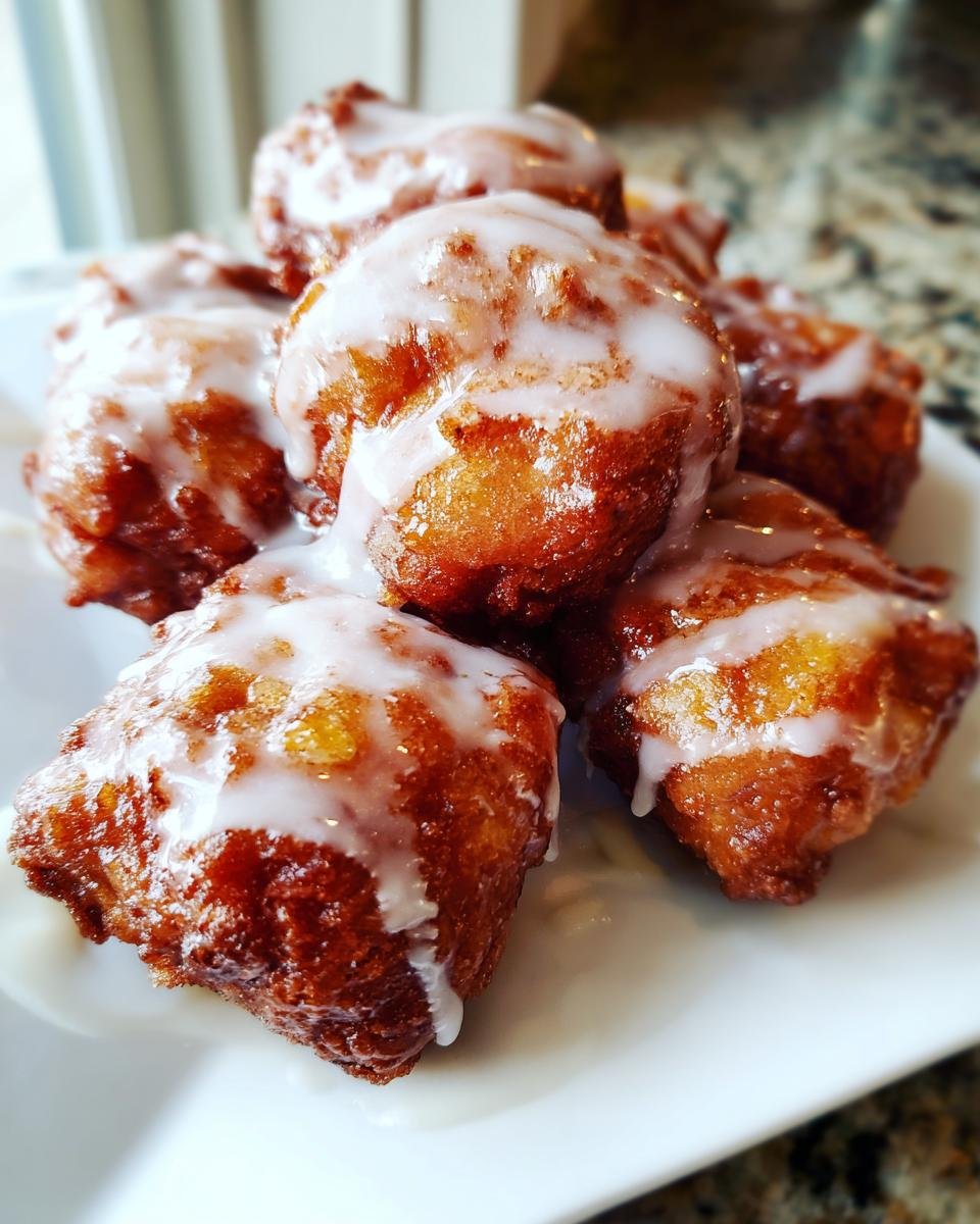 Cinnamon Glazed Apple Fritter Bites - detail 1
