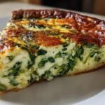 Crustless Ricotta and Spinach Quiche