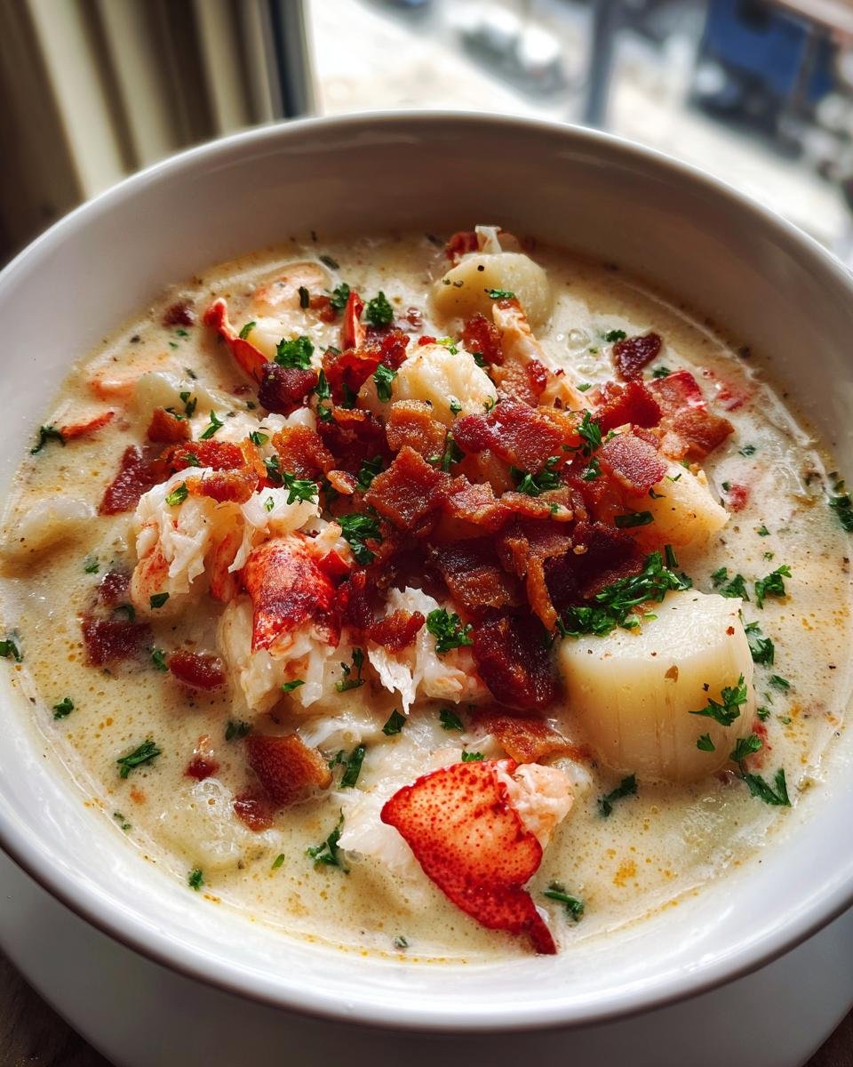 Lobster Scallop Chowder - detail 1