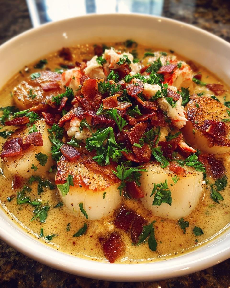 Lobster Scallop Chowder - detail 2
