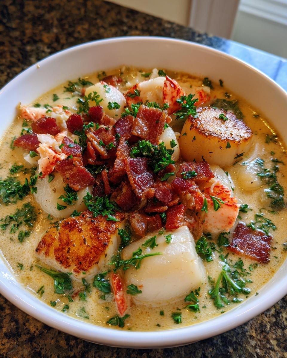 Lobster Scallop Chowder - detail 3