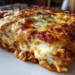Mama's Cheesy Baked Spaghetti