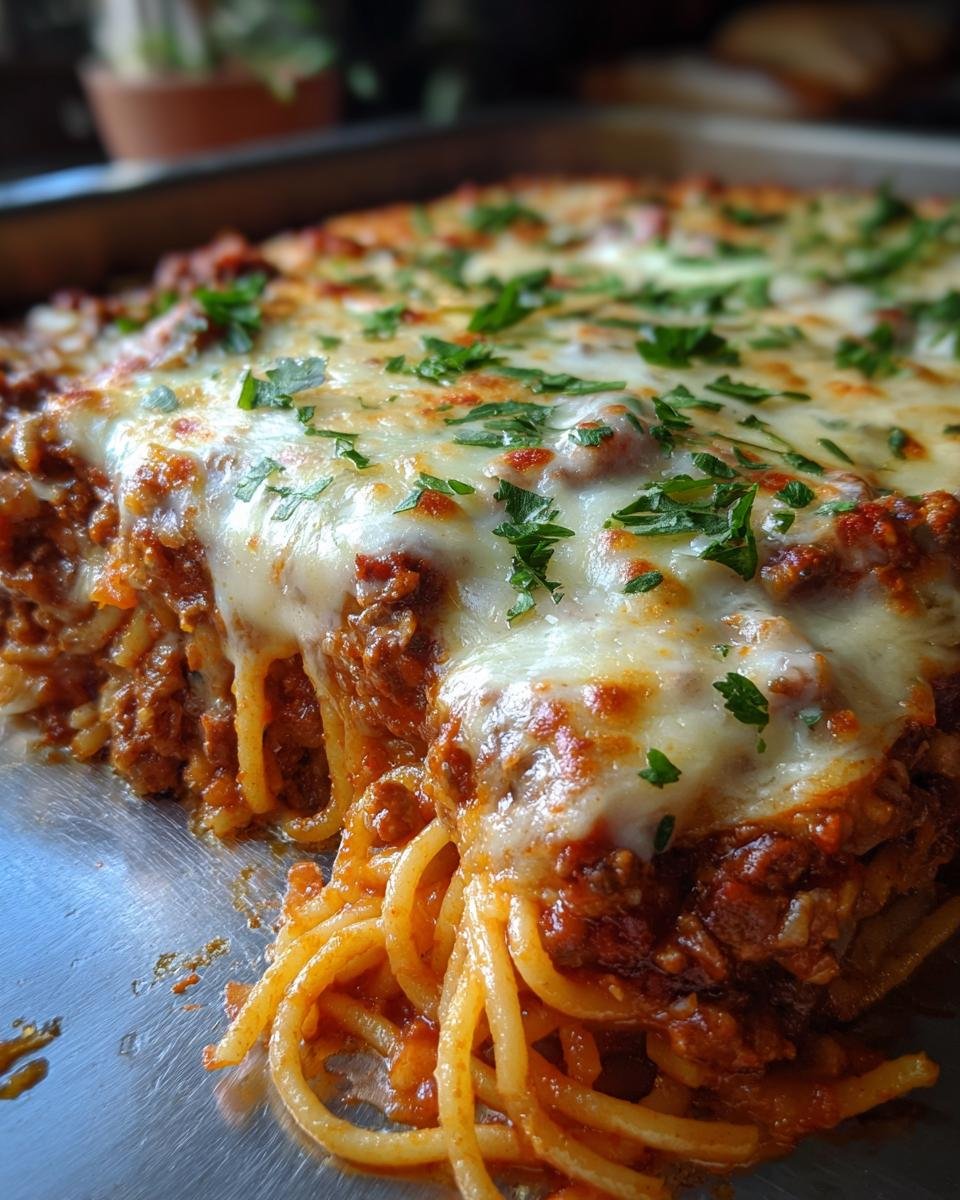 Mama's Cheesy Baked Spaghetti - detail 3