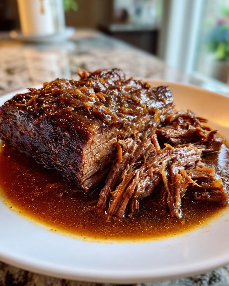 Slow-Cooked Fork-Tender Brisket - detail 1