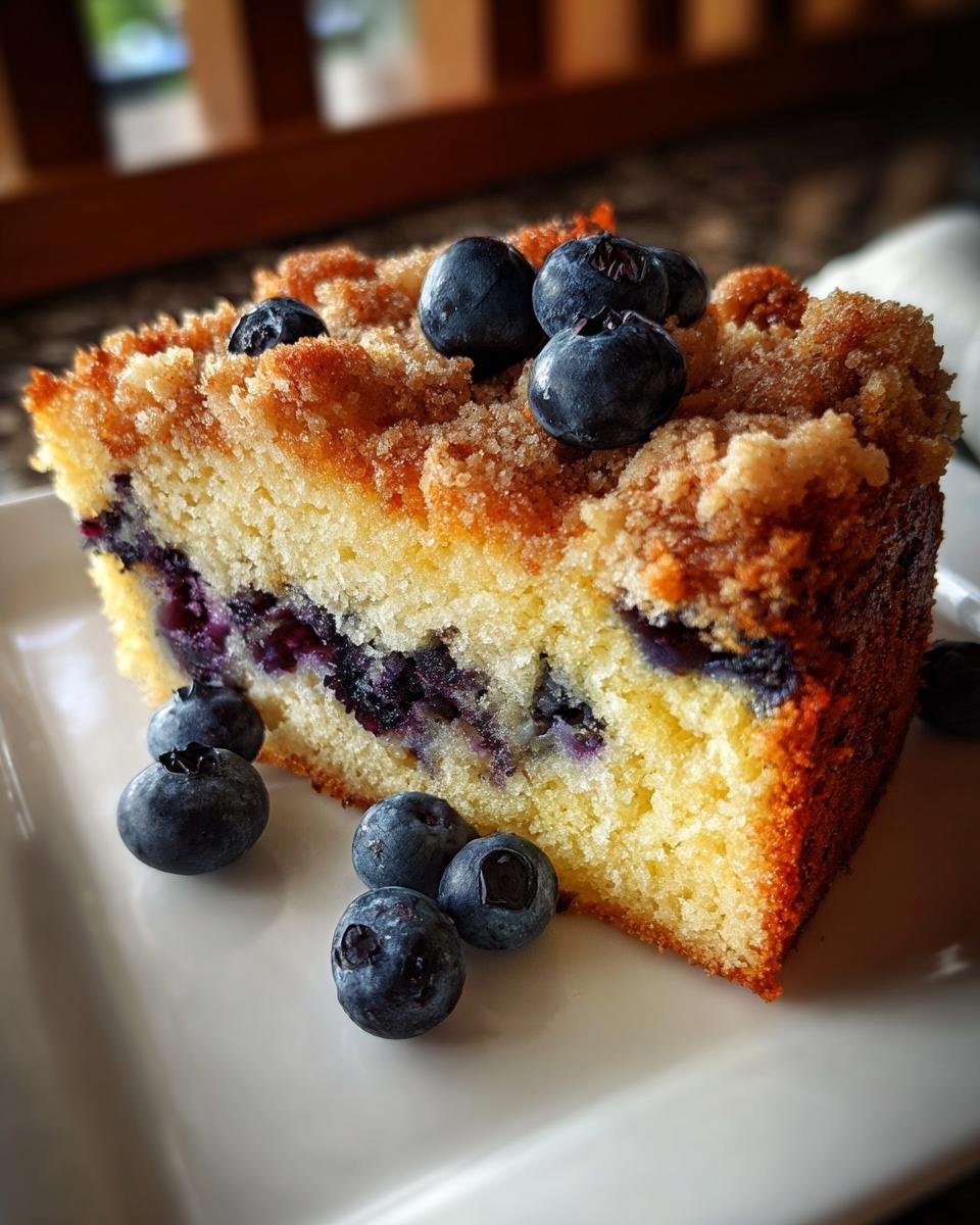 Sour Cream Blueberry Coffee Cake - detail 1