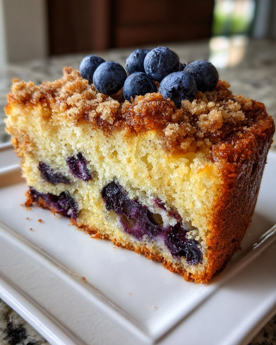 Sour Cream Blueberry Coffee Cake - detail 3