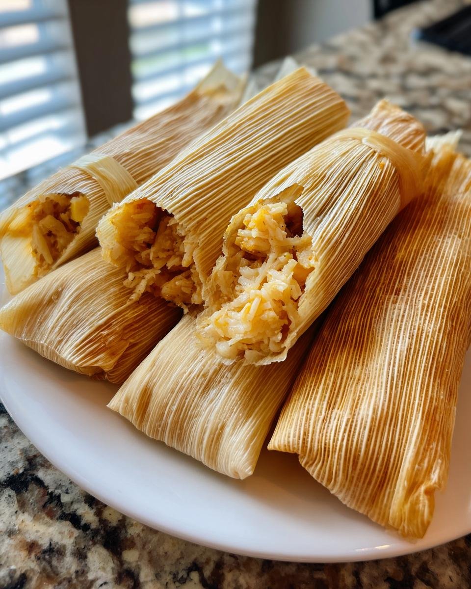 Vegetable and Cheese Tamales - detail 1